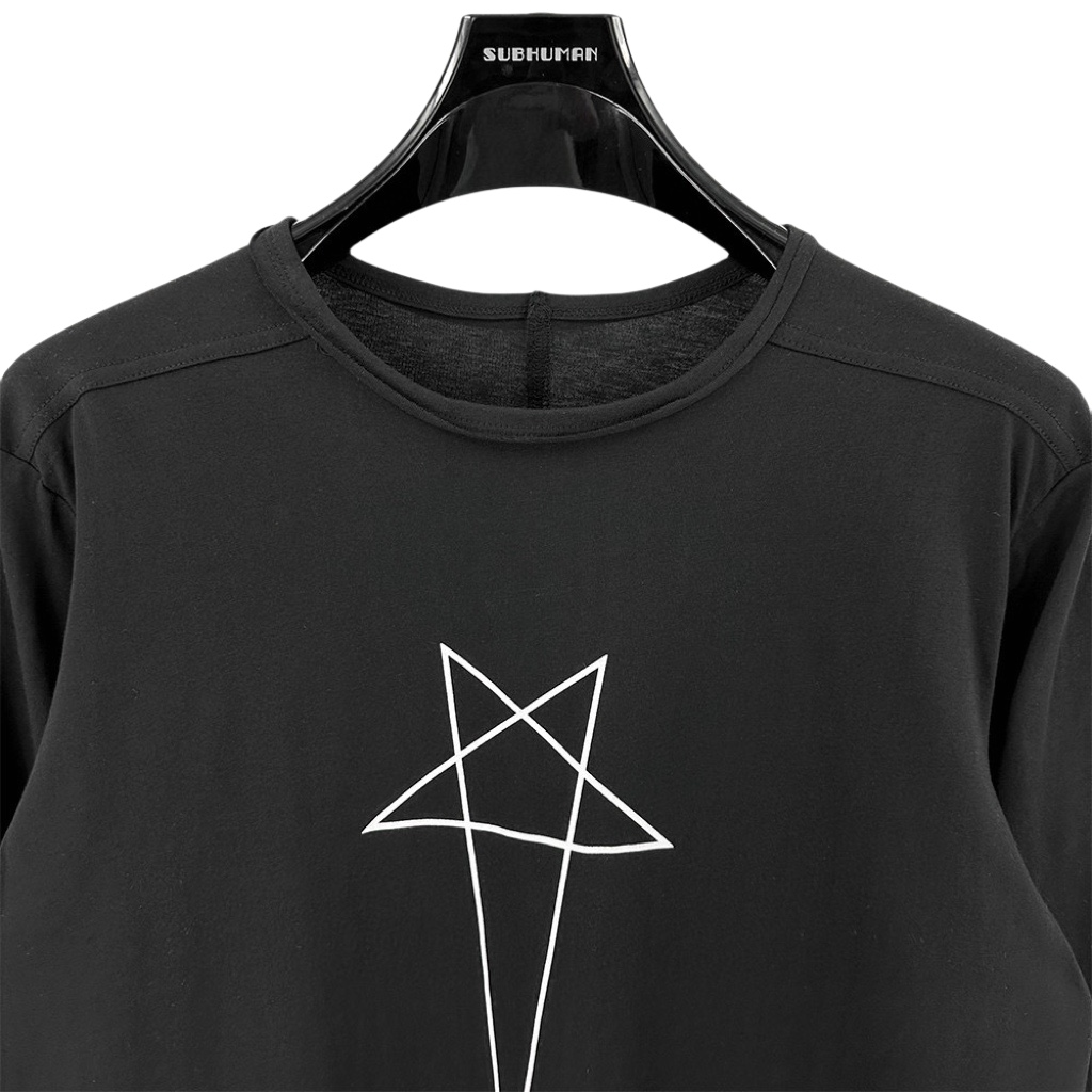 Rick Owens Level Pentagram-print Organic Cotton T-shirt - DesignerGu