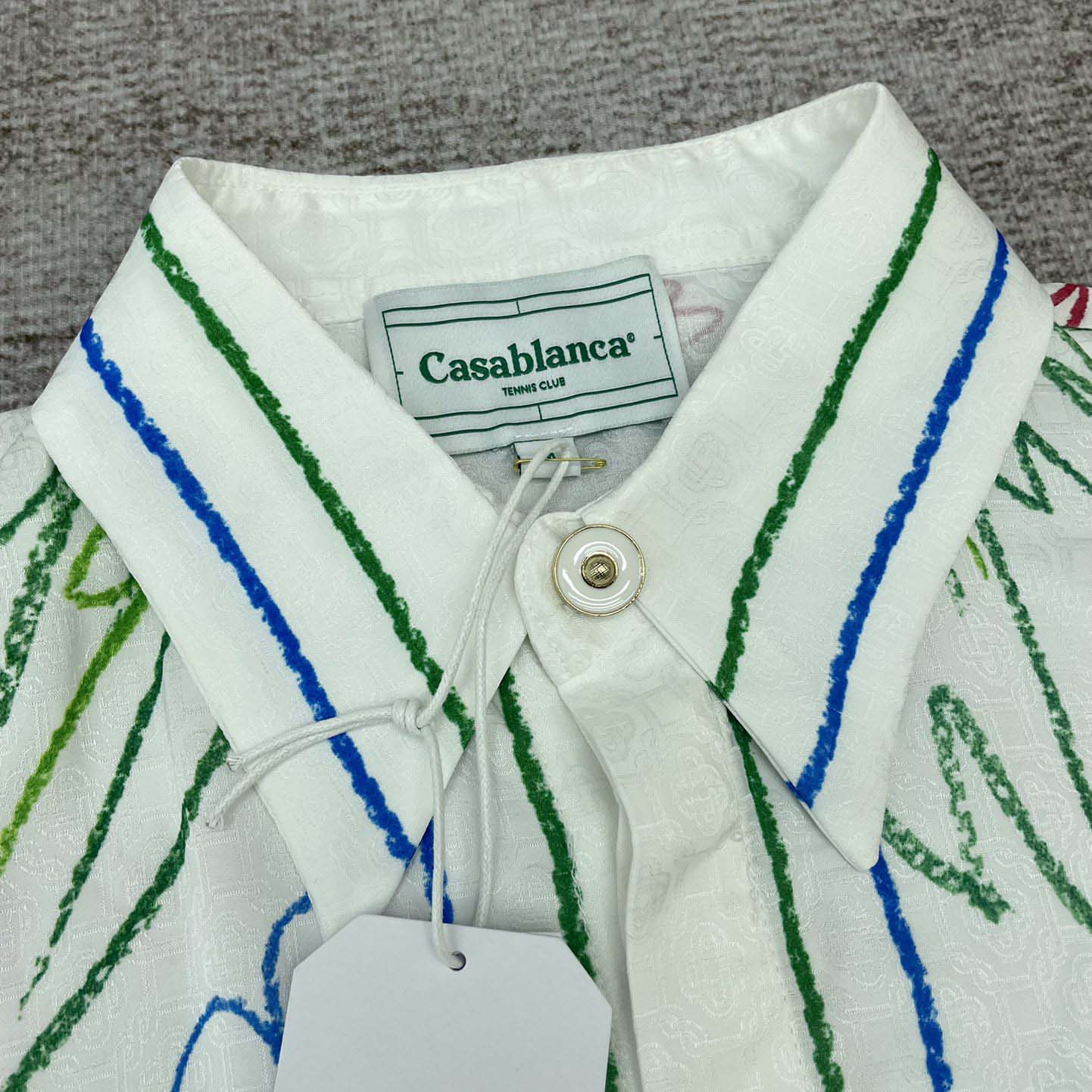 Casablanca Crayon Tennis Club Shirt   CA3499 - 