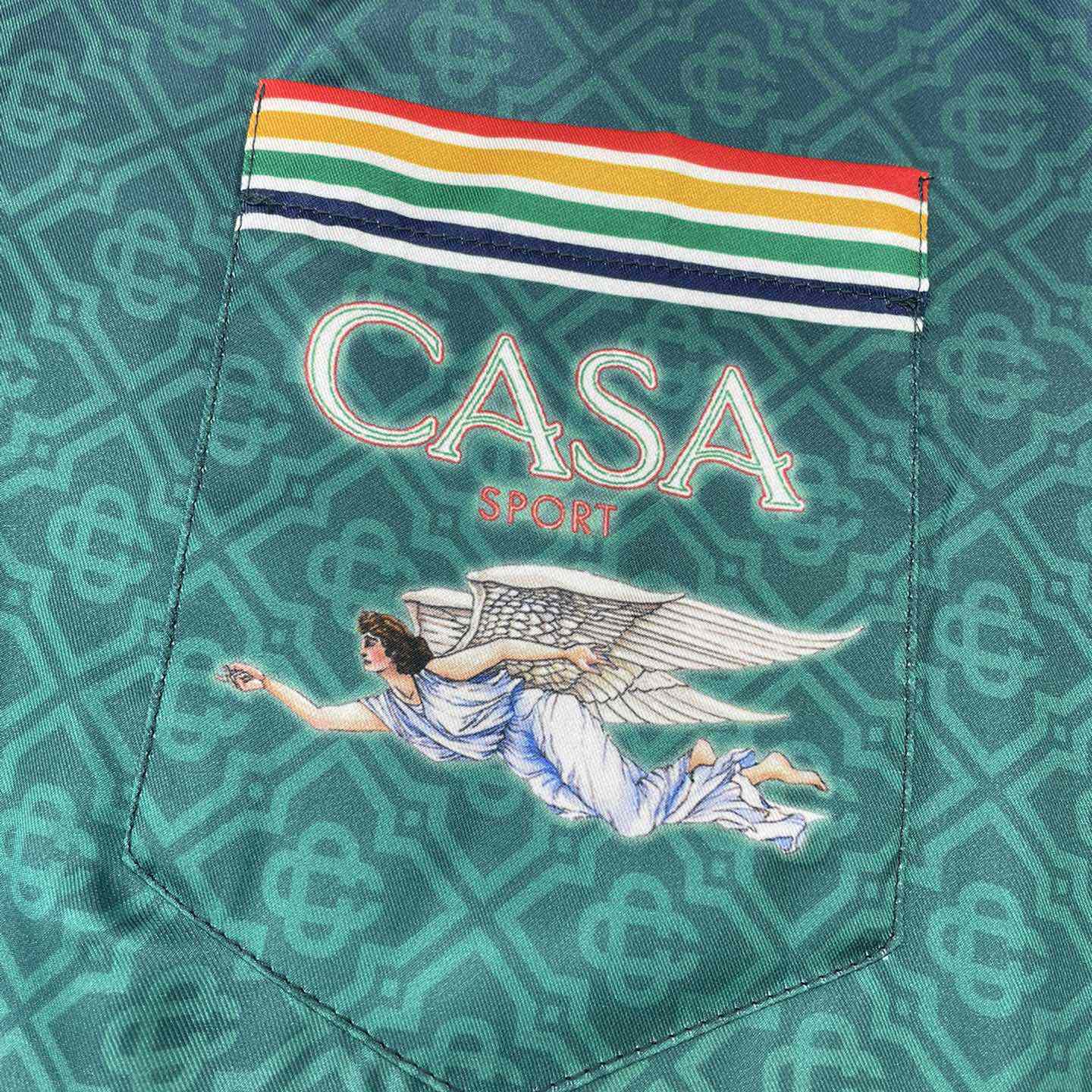 Casablanca Flying Angel Silk Shirt    CA3504 - 
