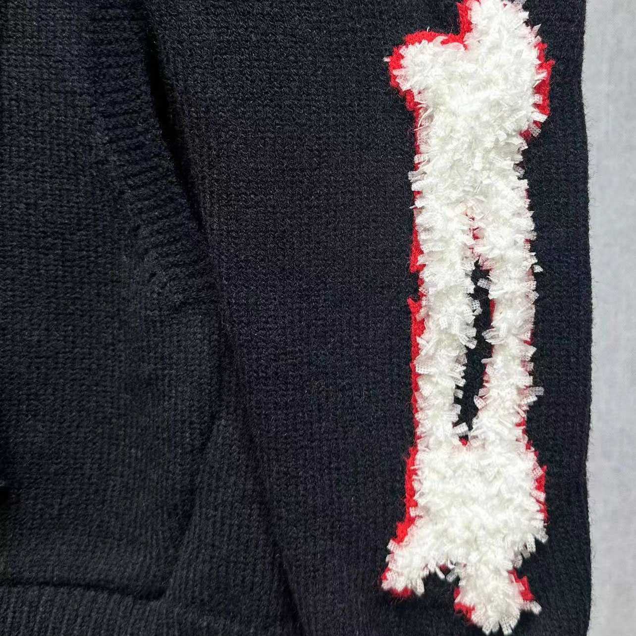 Amiri Bones Hoodie With Embroidered Logo - 
