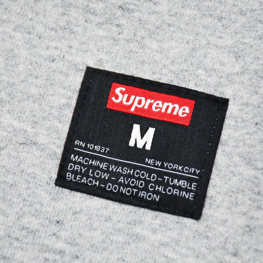 Supreme Kanji Logo Crewneck 'Grey' - 