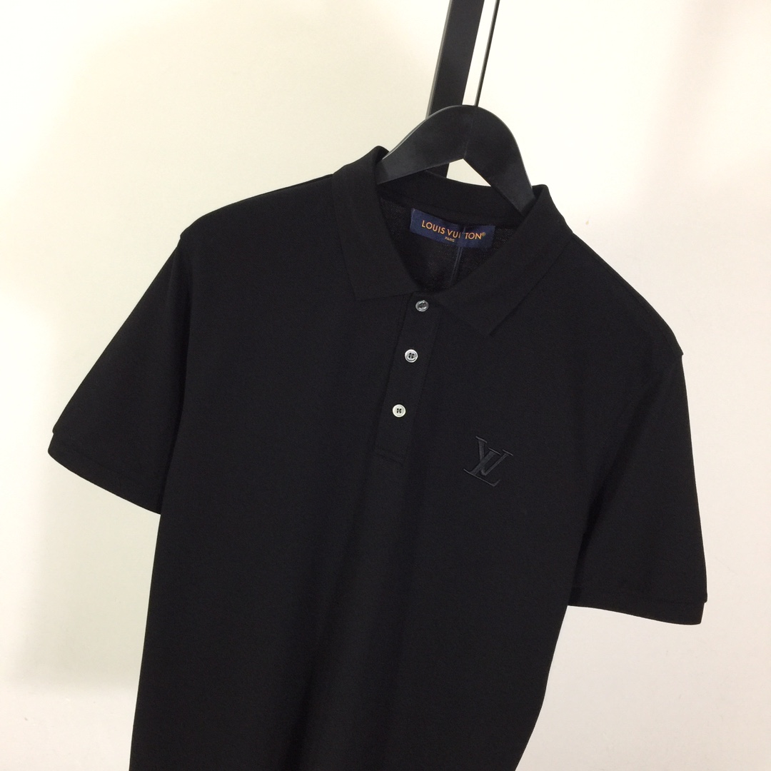 Louis Vuitton Short-Sleeved Cotton Polo Shirt    - 