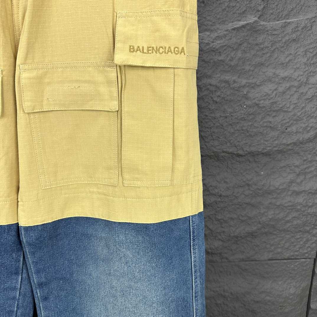Balenciaga Patched Cotton Cargo Pants - 