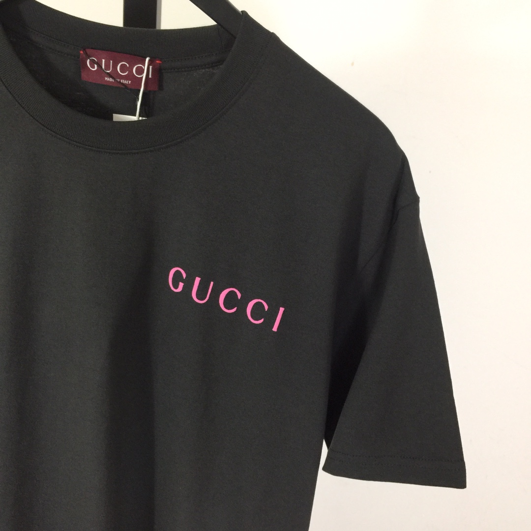 Gucci Printed Cotton Jersey T-shirt - DesignerGu