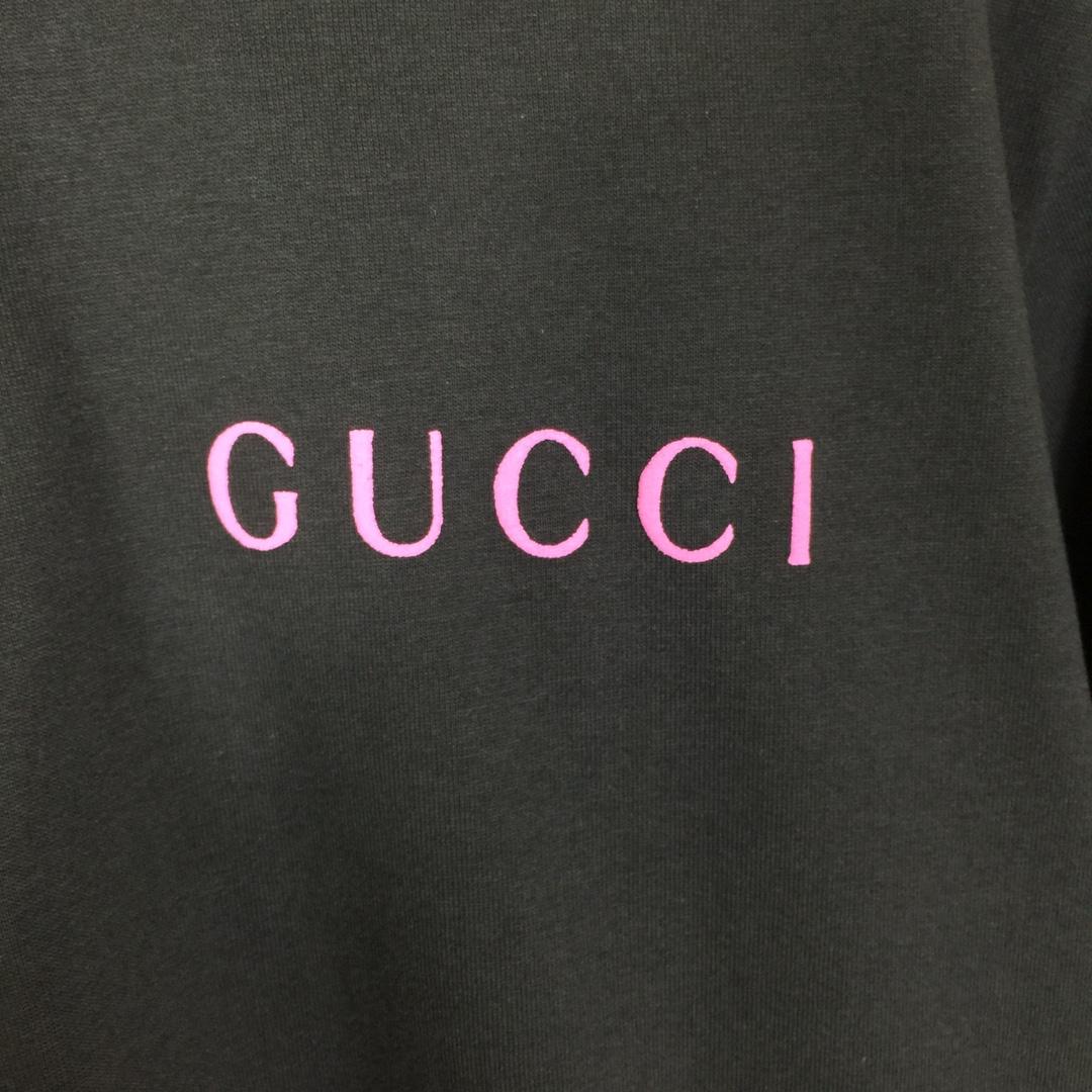 Gucci Printed Cotton Jersey T-shirt - DesignerGu