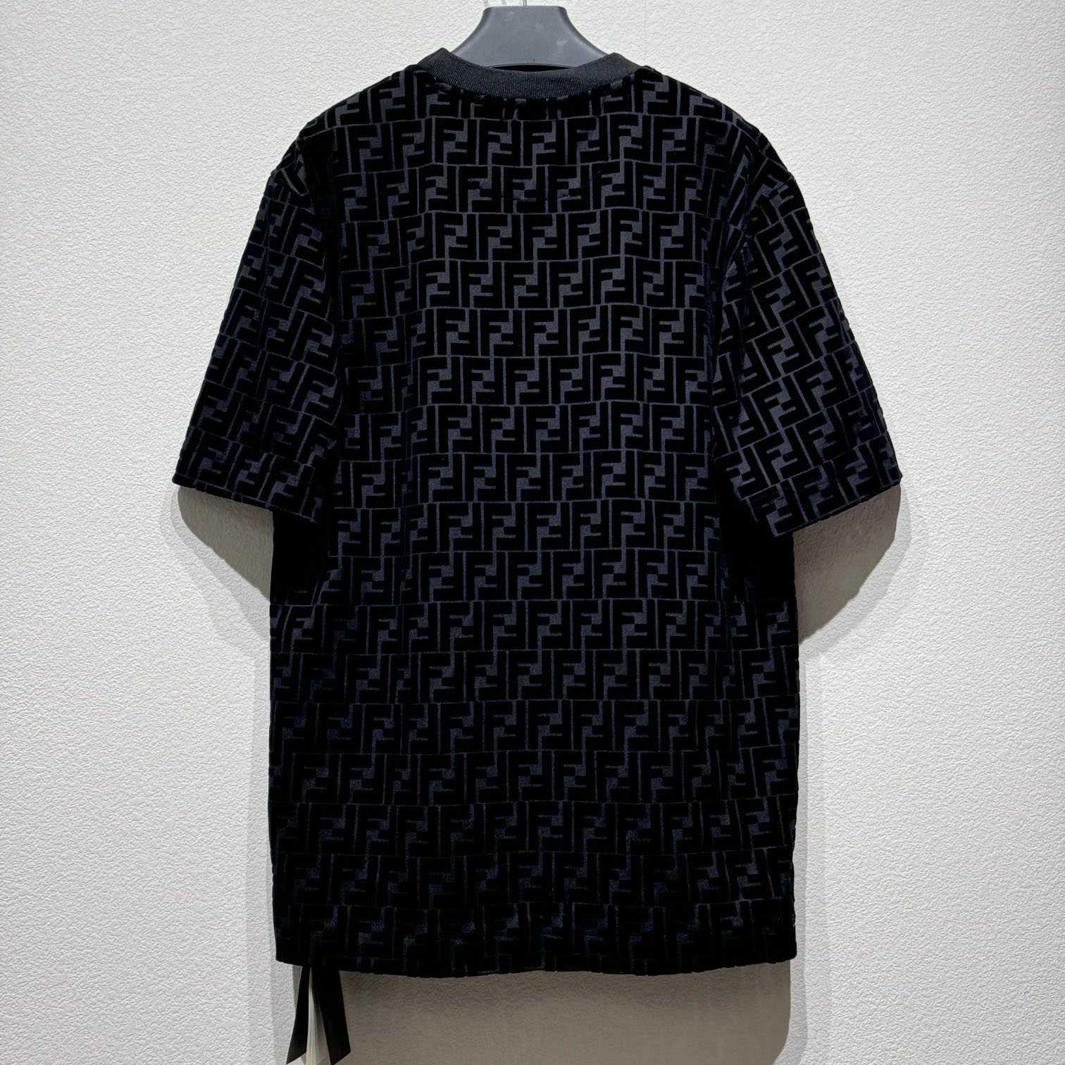 Fendi T-shirt In Black Piqué - DesignerGu