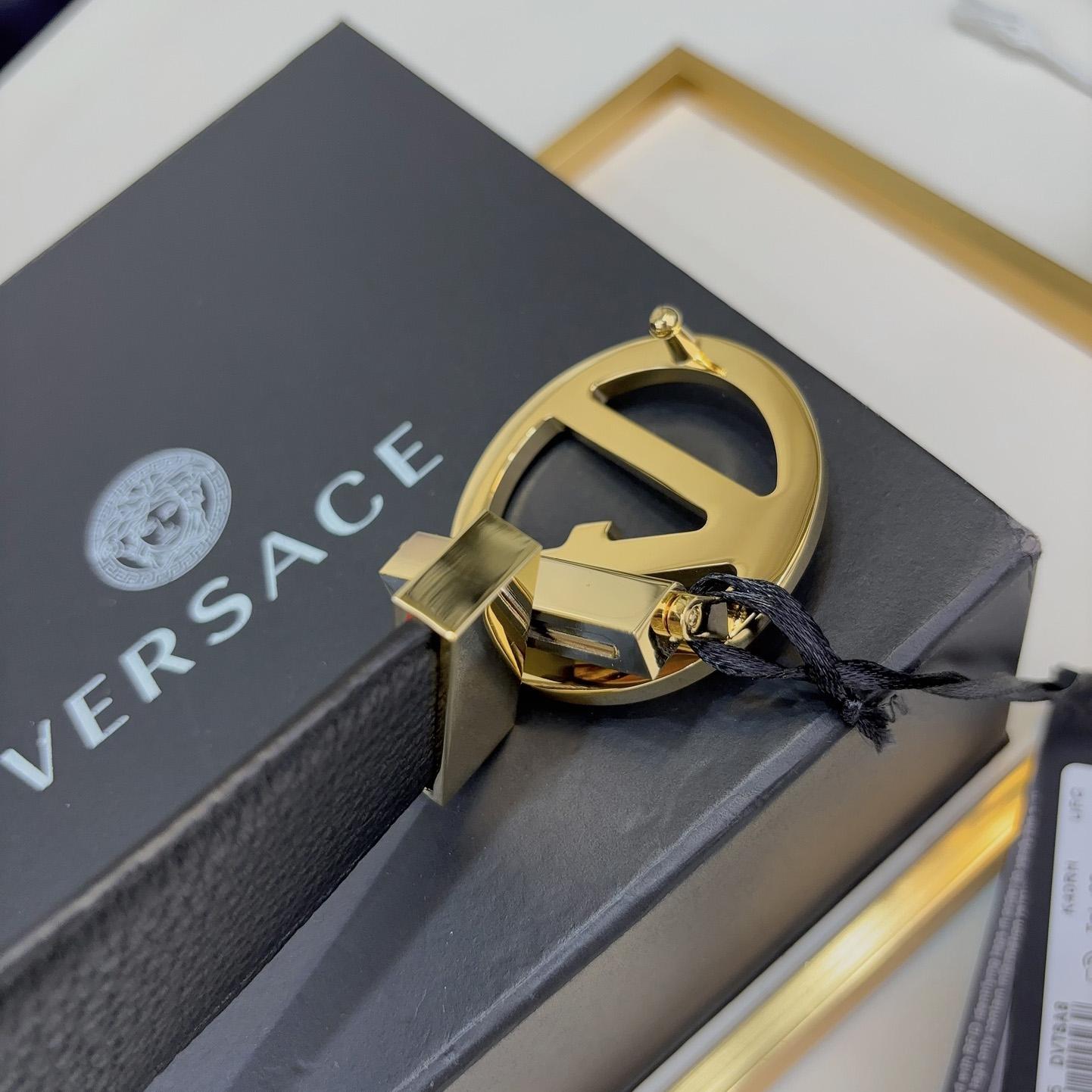 Versace Leather Belt   40mm - DesignerGu
