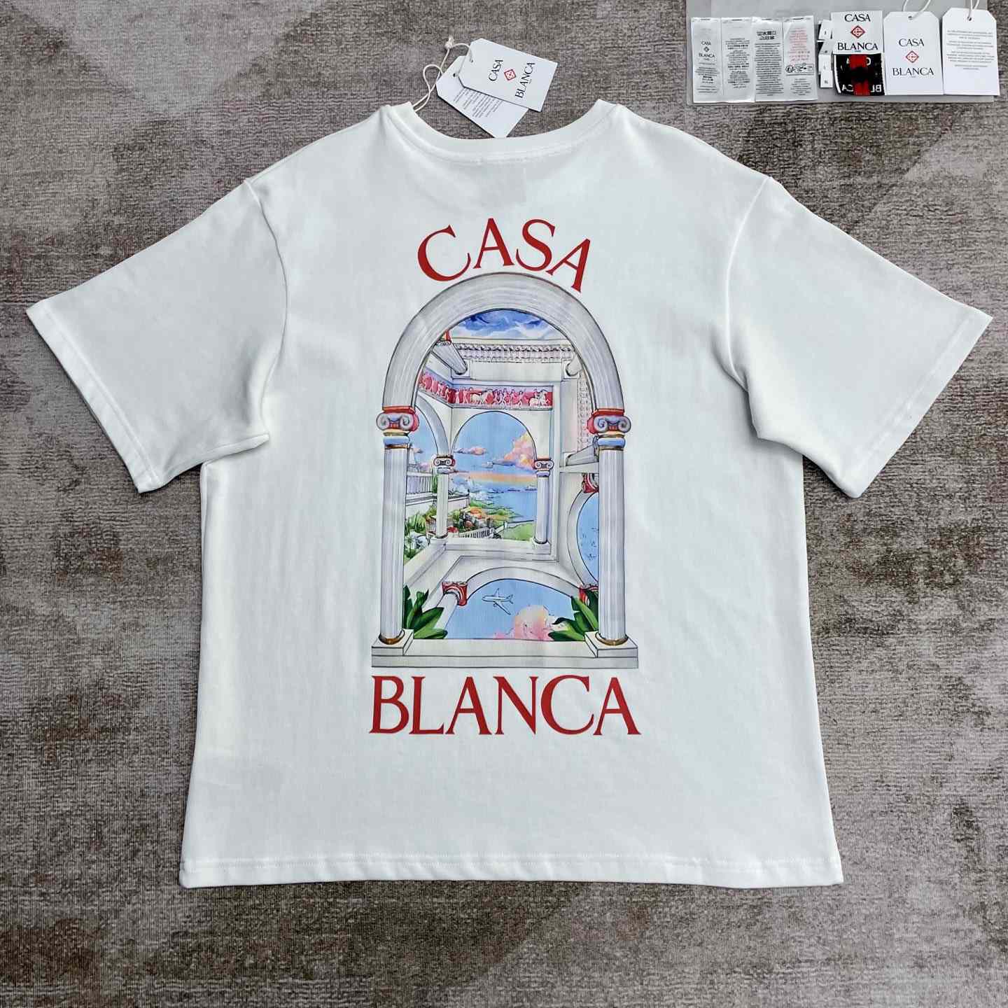Casablanca Le Passage Printed Cotton T-Shirt   C943 - DesignerGu