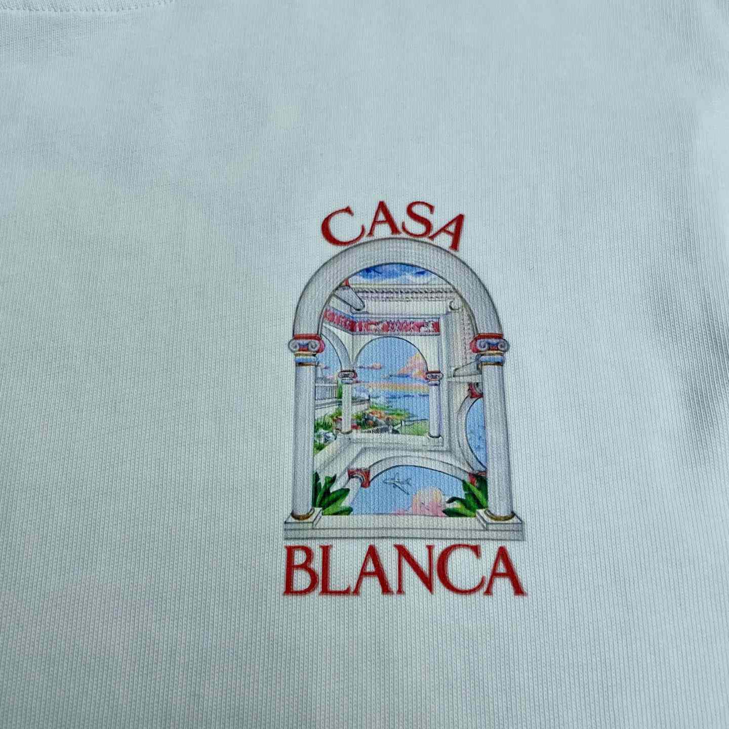 Casablanca Le Passage Printed Cotton T-Shirt   C943 - DesignerGu