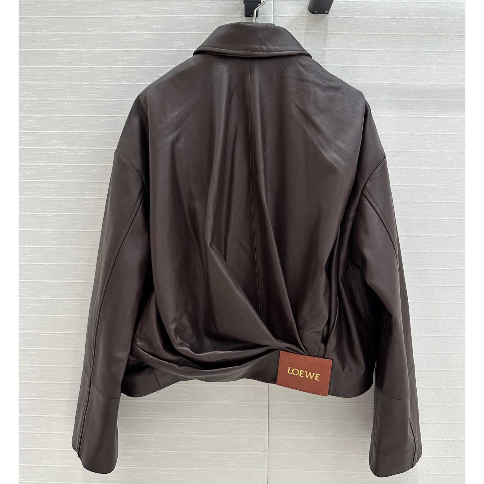 Loewe Draped Jacket In Nappa Lambskin - DesignerGu