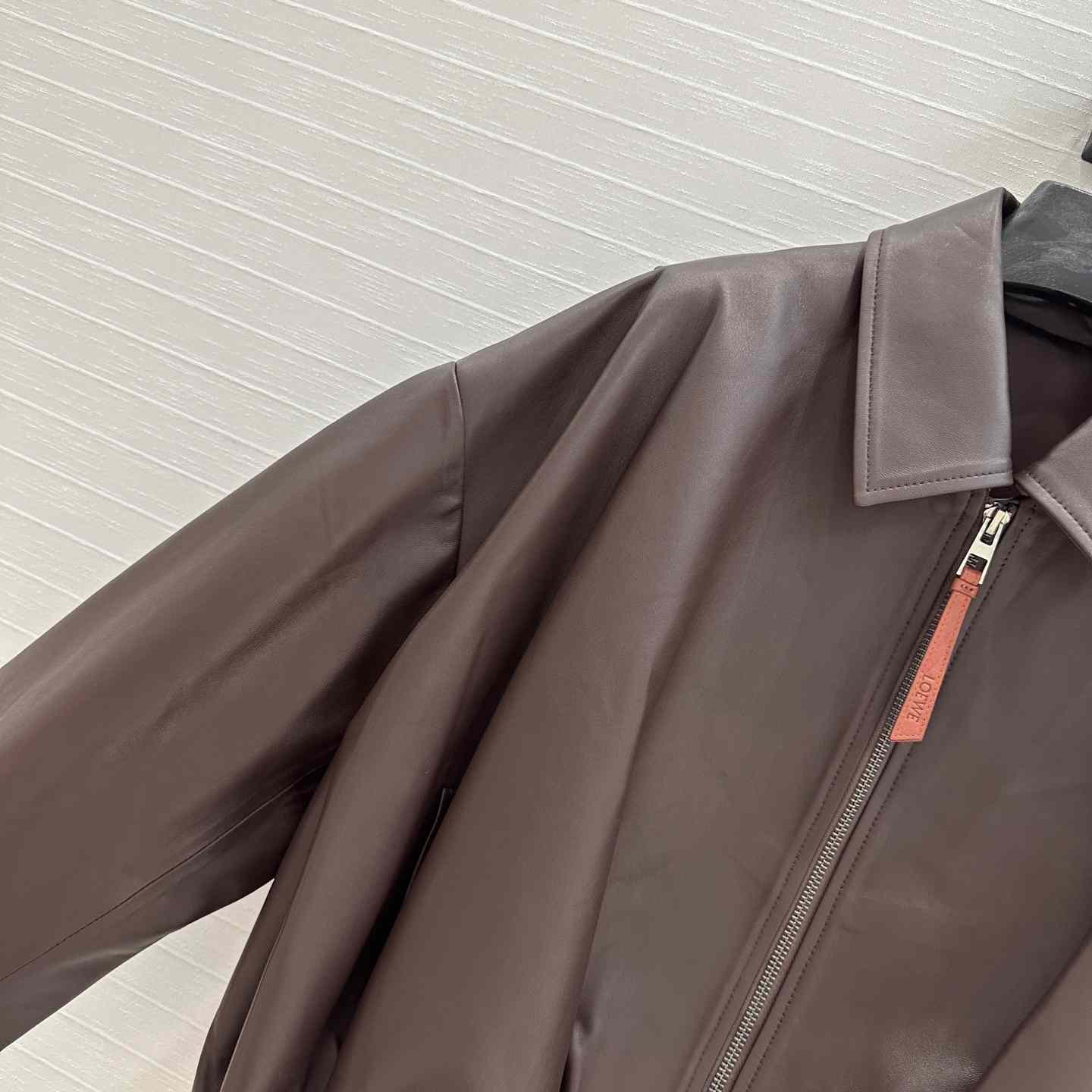 Loewe Draped Jacket In Nappa Lambskin - DesignerGu