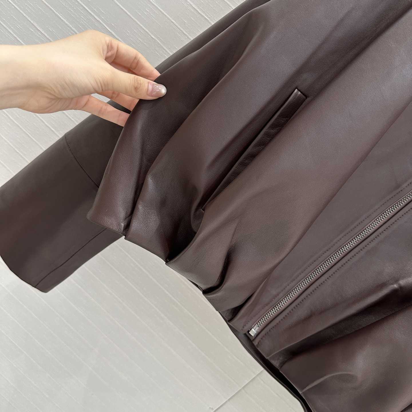 Loewe Draped Jacket In Nappa Lambskin - DesignerGu
