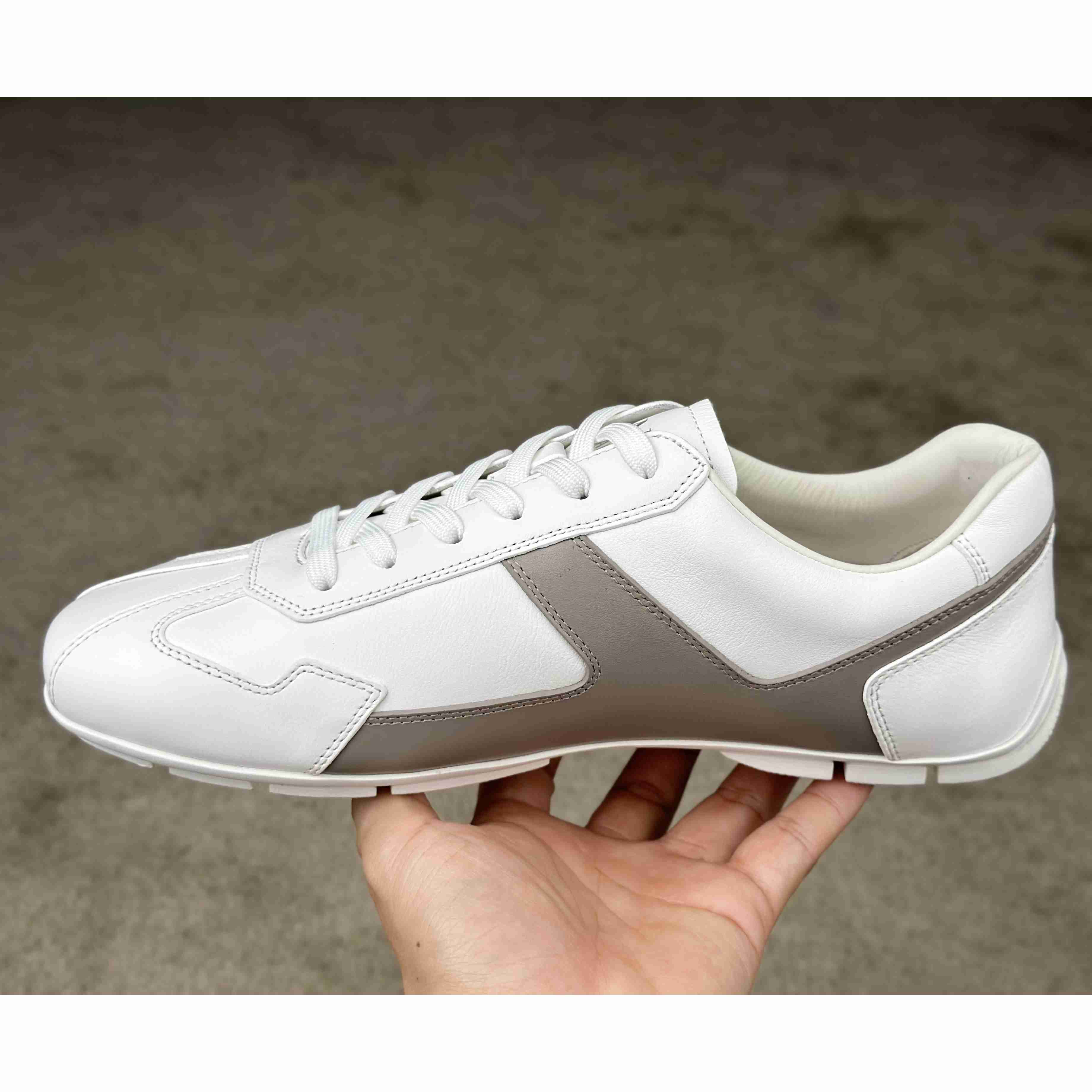Prada Leather Male Sneaker - DesignerGu