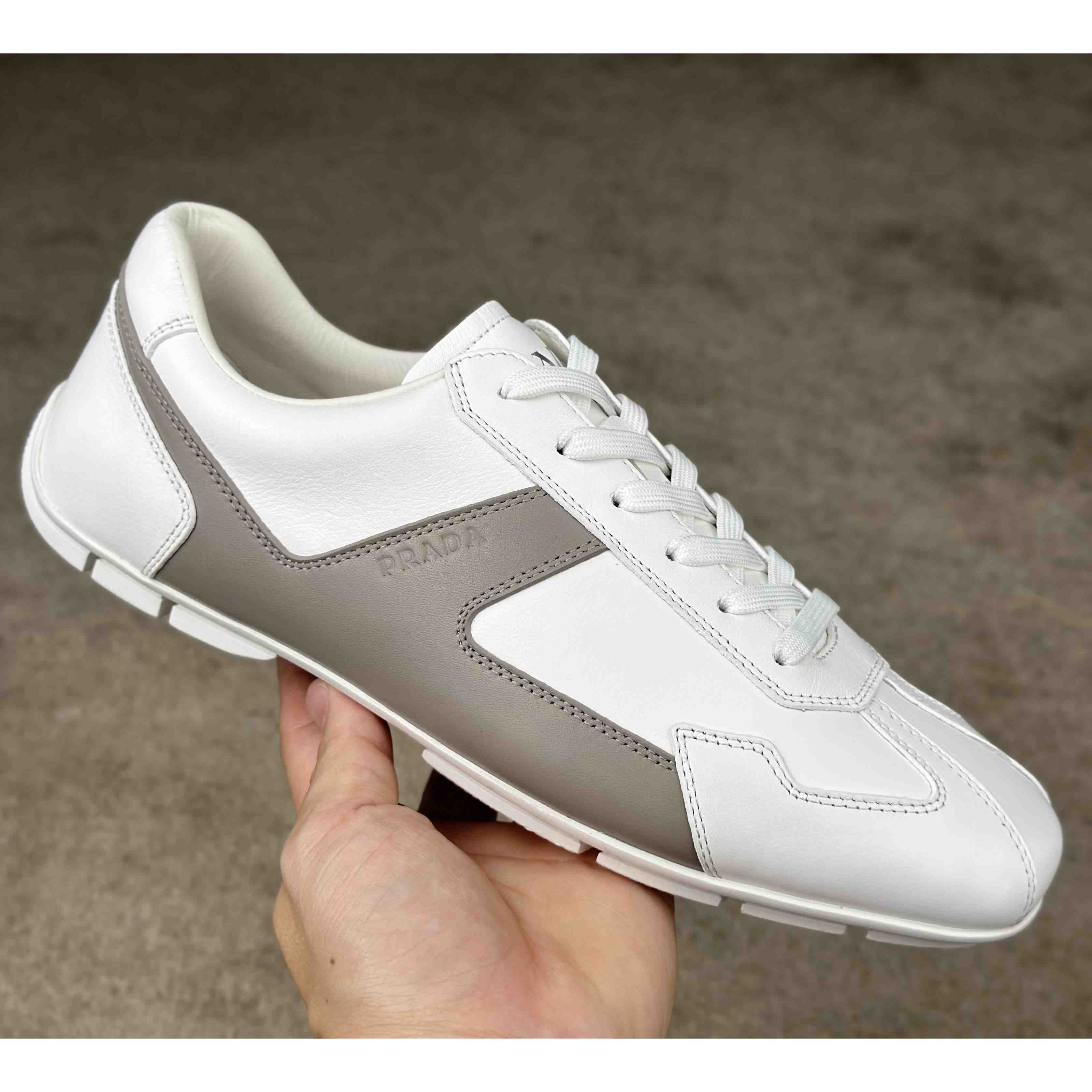 Prada Leather Male Sneaker - DesignerGu