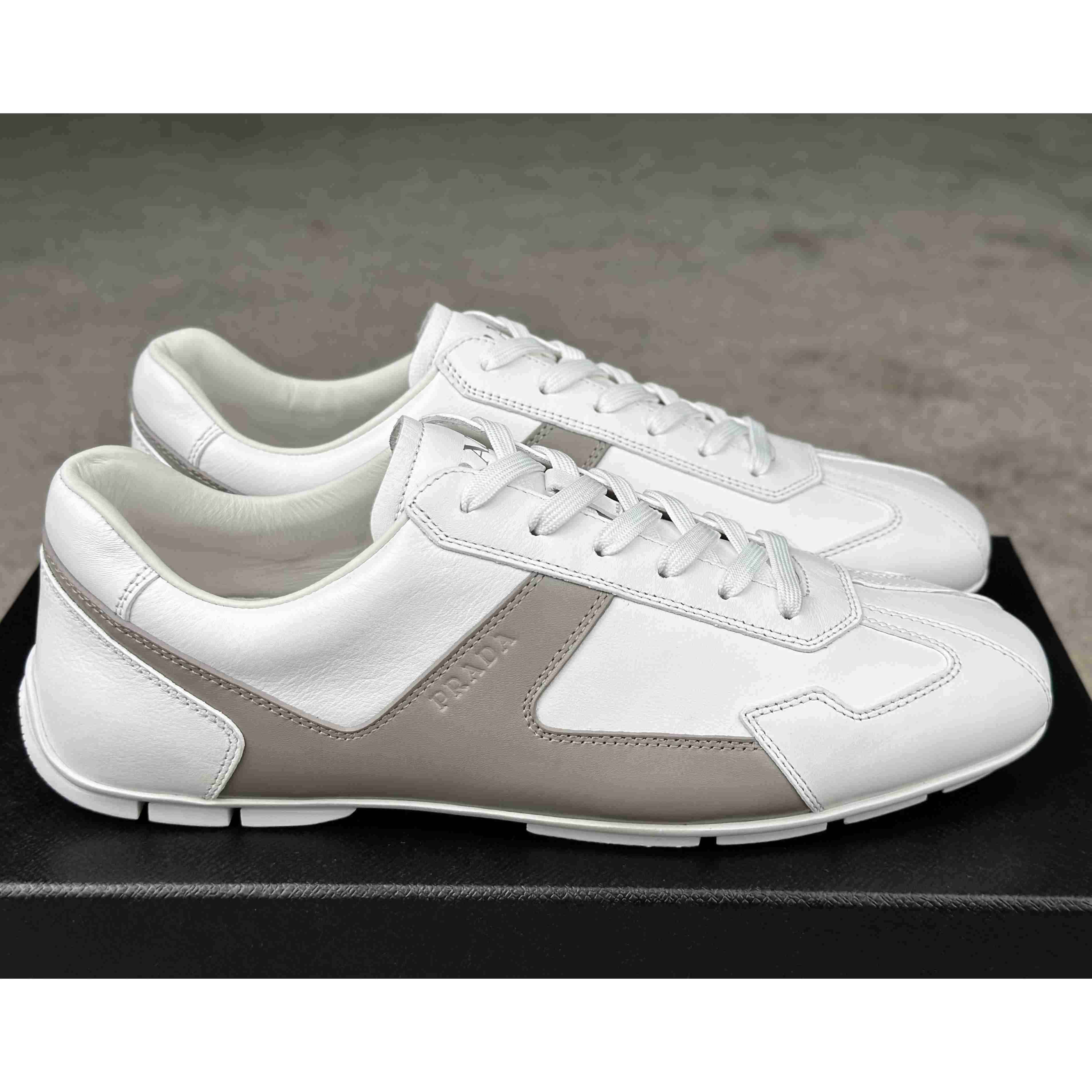 Prada Leather Male Sneaker - DesignerGu