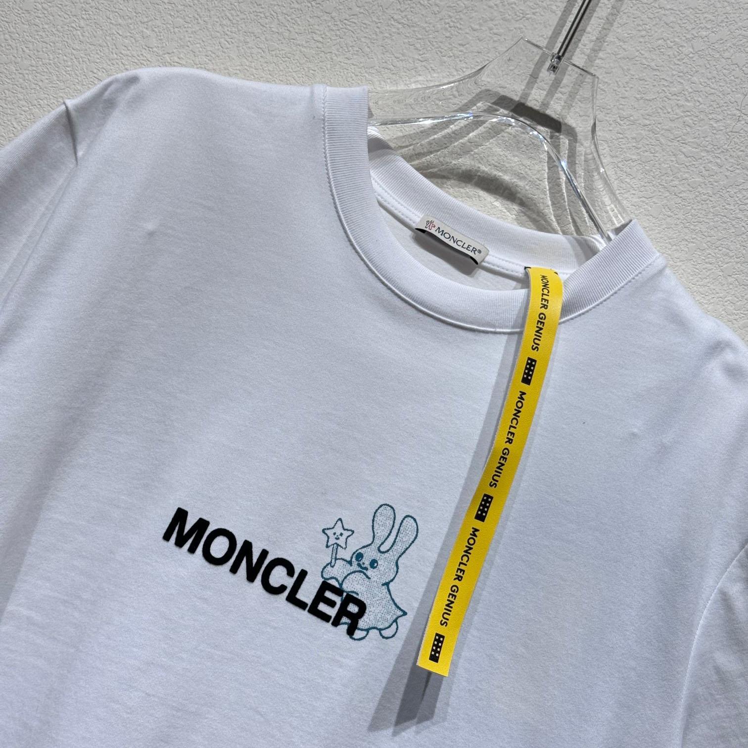 Moncler x FRGMT Cartoon Logo Cotton T-Shirt - DesignerGu