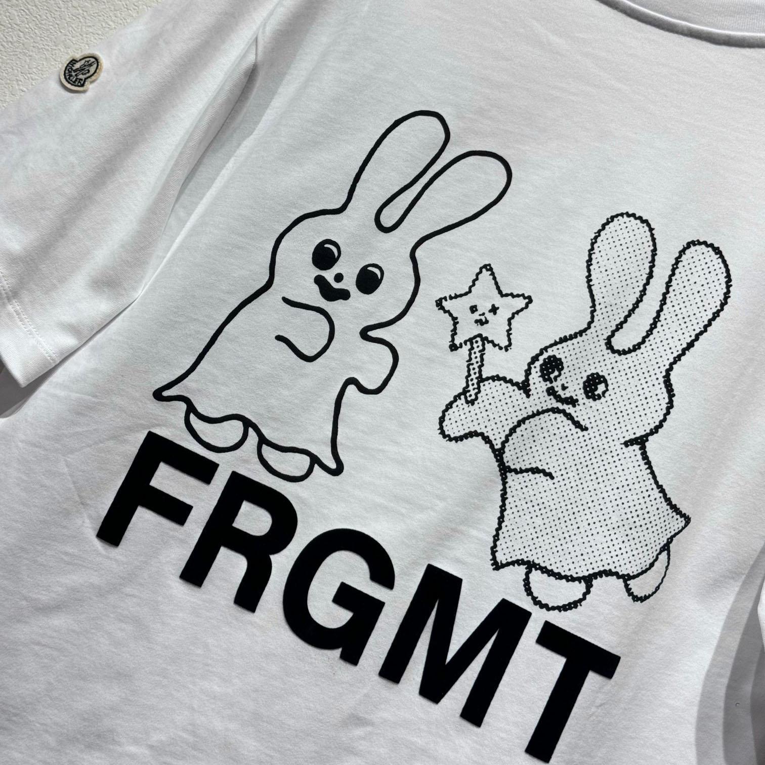 Moncler x FRGMT Cartoon Logo Cotton T-Shirt - DesignerGu