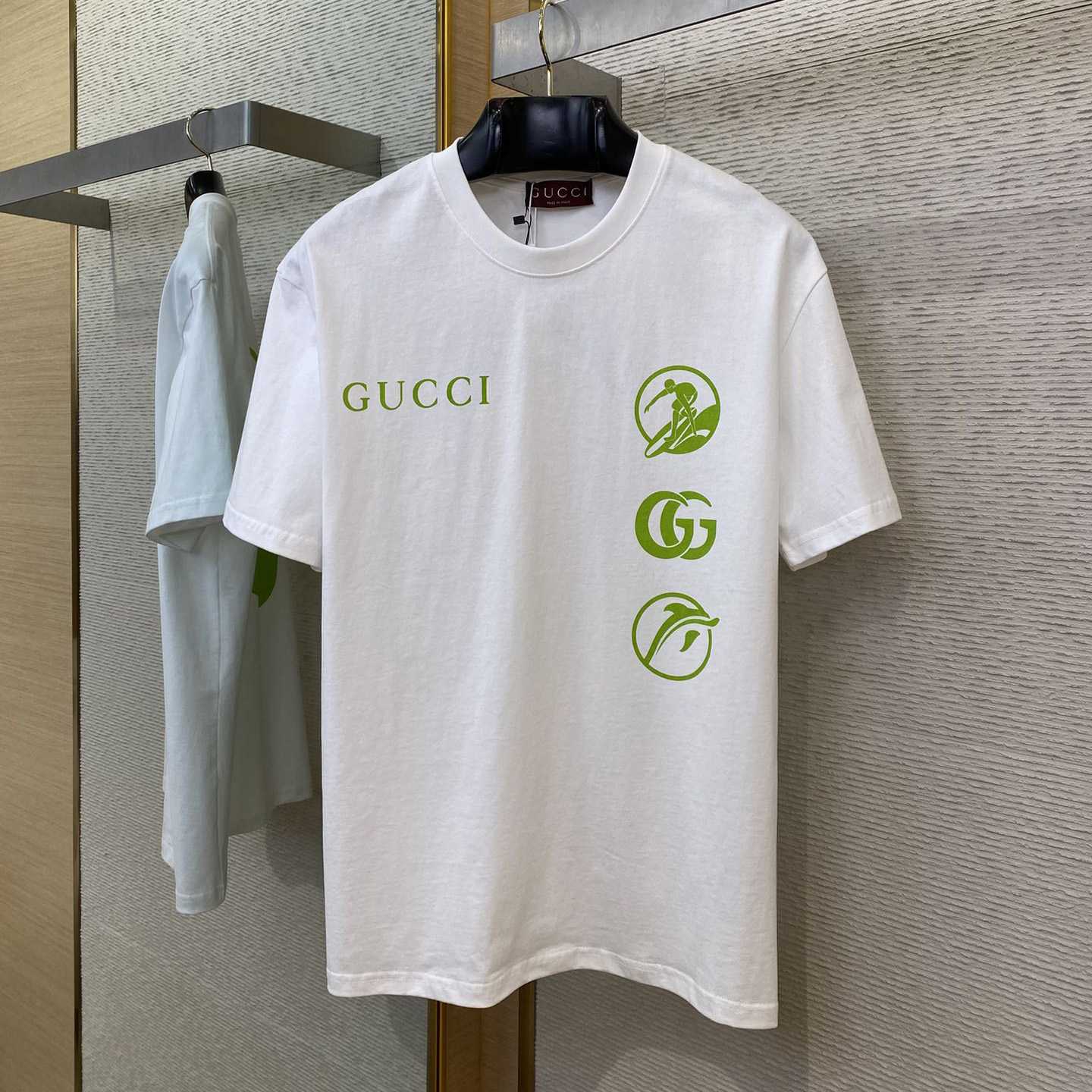Gucci Printed Cotton Jersey T-shirt - DesignerGu