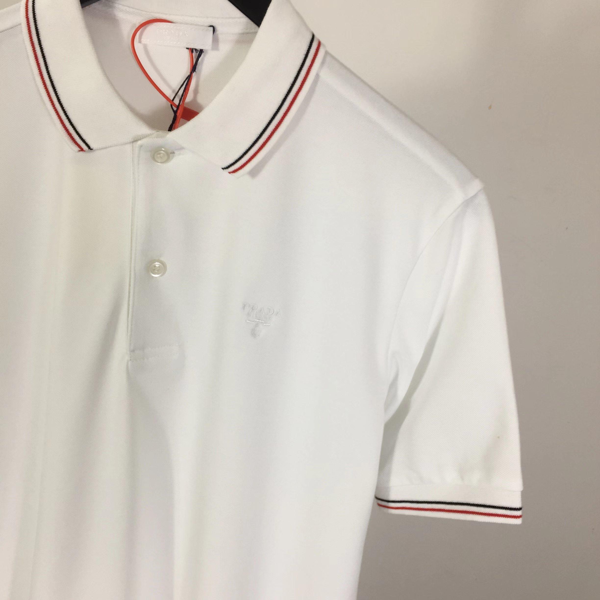 Prada Short-sleeved Piqué Polo Shirt - DesignerGu