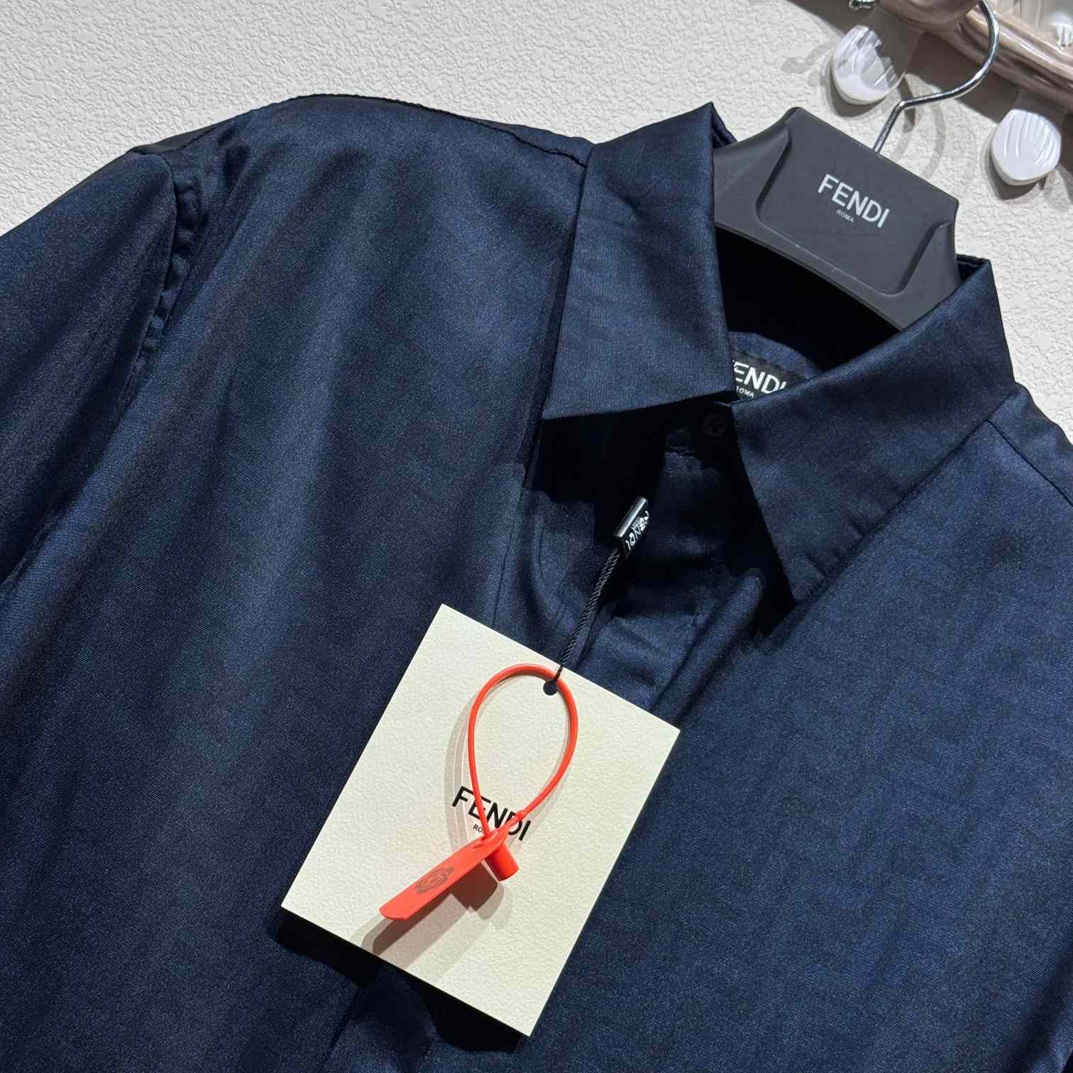 Fendi Allover Logo Printed Buttoned Shirt - DesignerGu