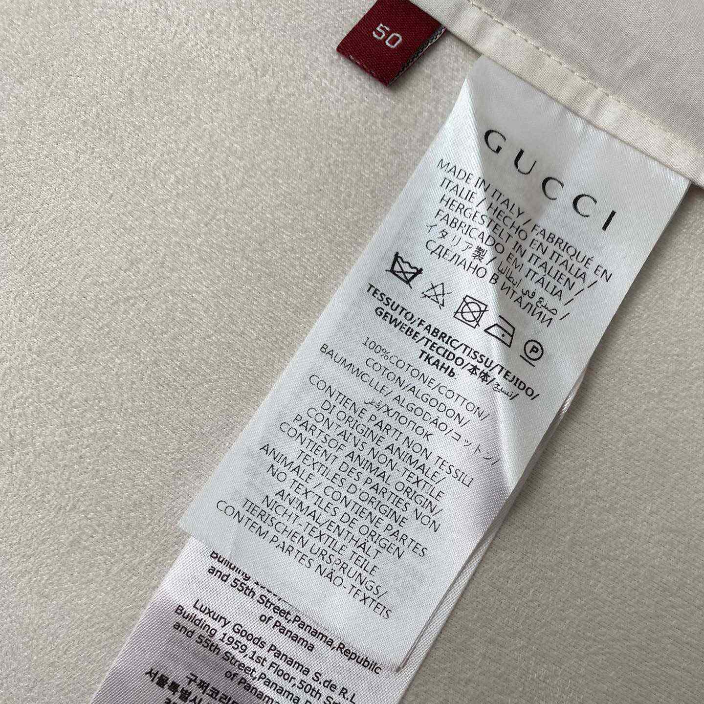 Gucci GG Web-print Cotton Shirt - DesignerGu