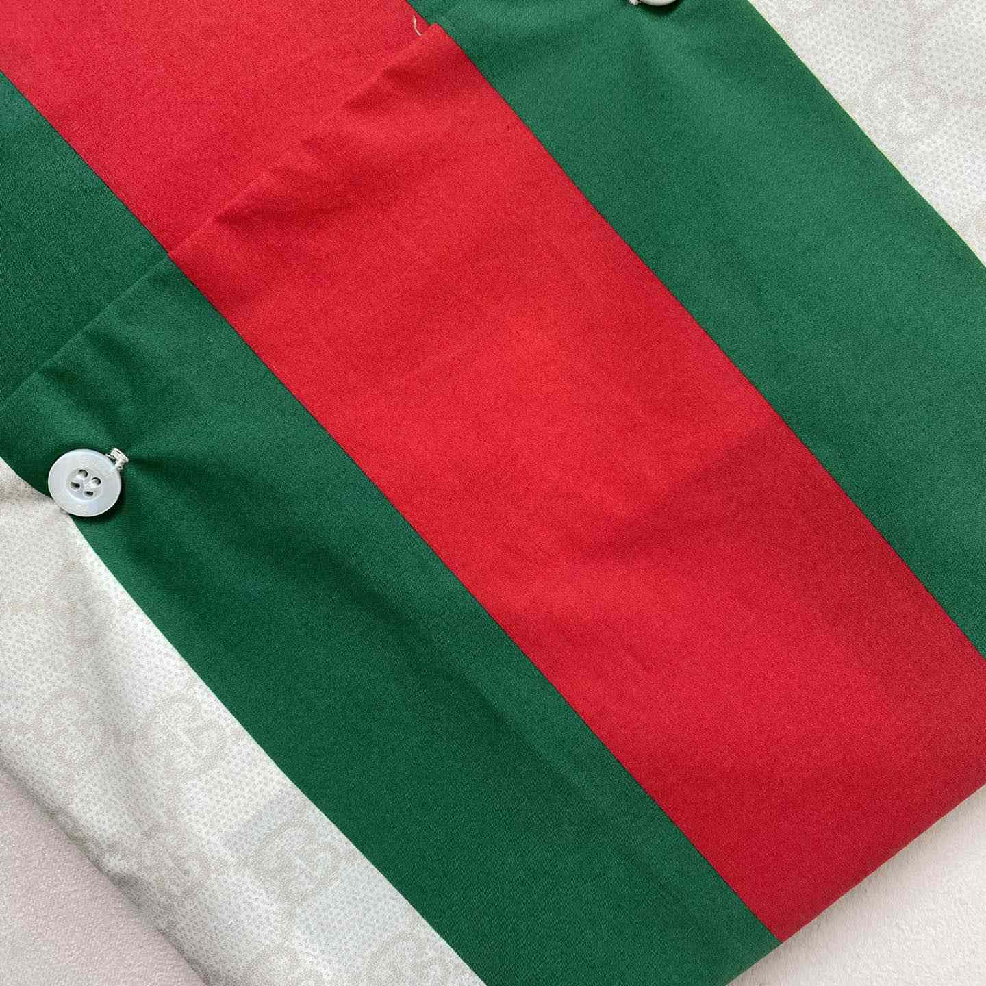 Gucci GG Web-print Cotton Shirt - DesignerGu