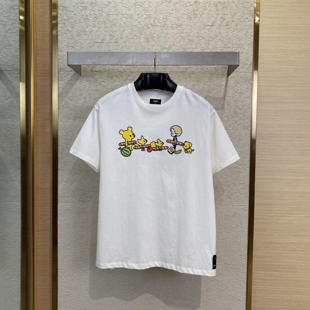 Fendi Silvia And The Baguette T-Shirt - DesignerGu