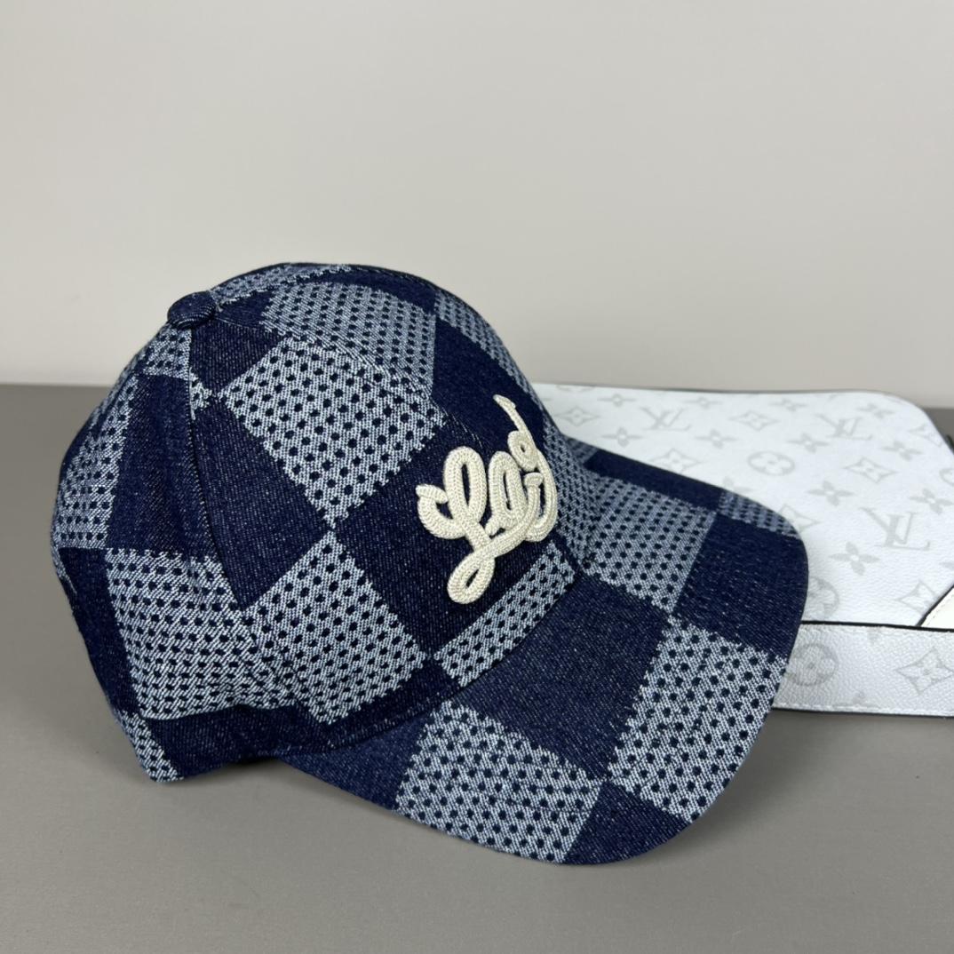 Louis Vuitton Damier 3D Denim Cap - DesignerGu