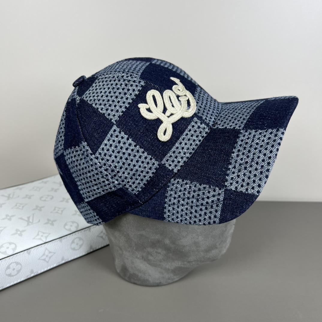 Louis Vuitton Damier 3D Denim Cap - DesignerGu
