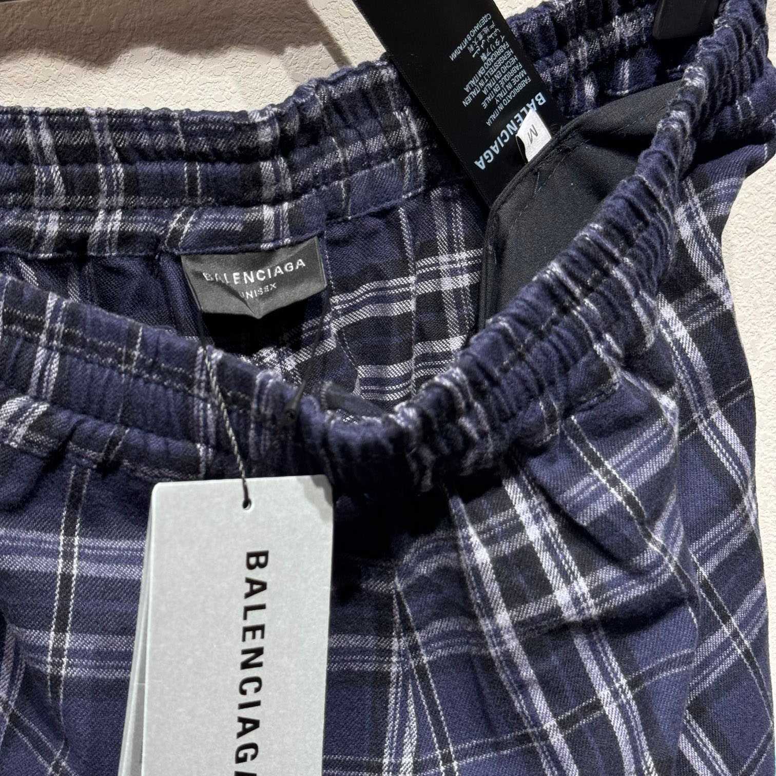 Balenciaga Plaid Casual Pants - DesignerGu