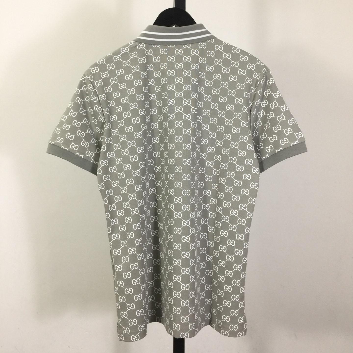 Gucci GG Cotton Lamé Jacquard Polo Shirt - DesignerGu