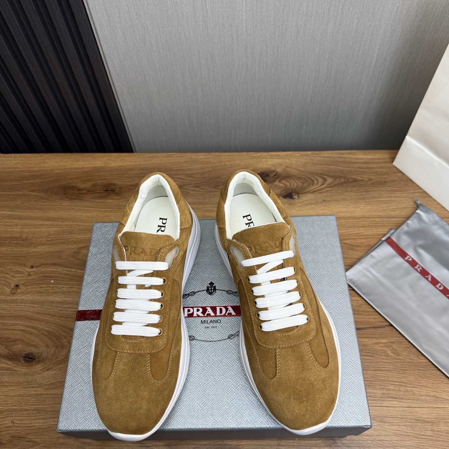 Prada America's Cup Suede Sneakers - 
