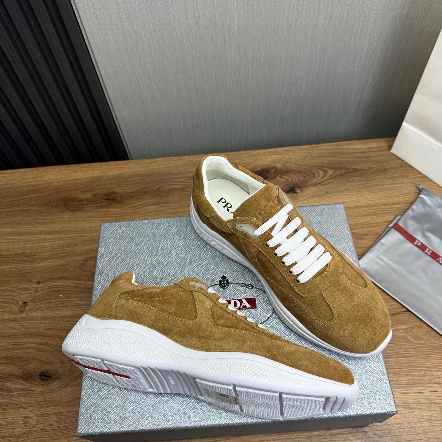 Prada America's Cup Suede Sneakers - 
