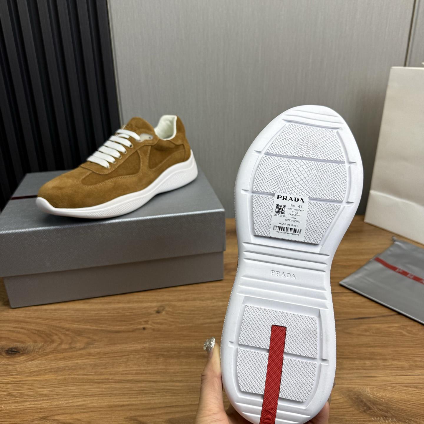Prada America's Cup Suede Sneakers - 