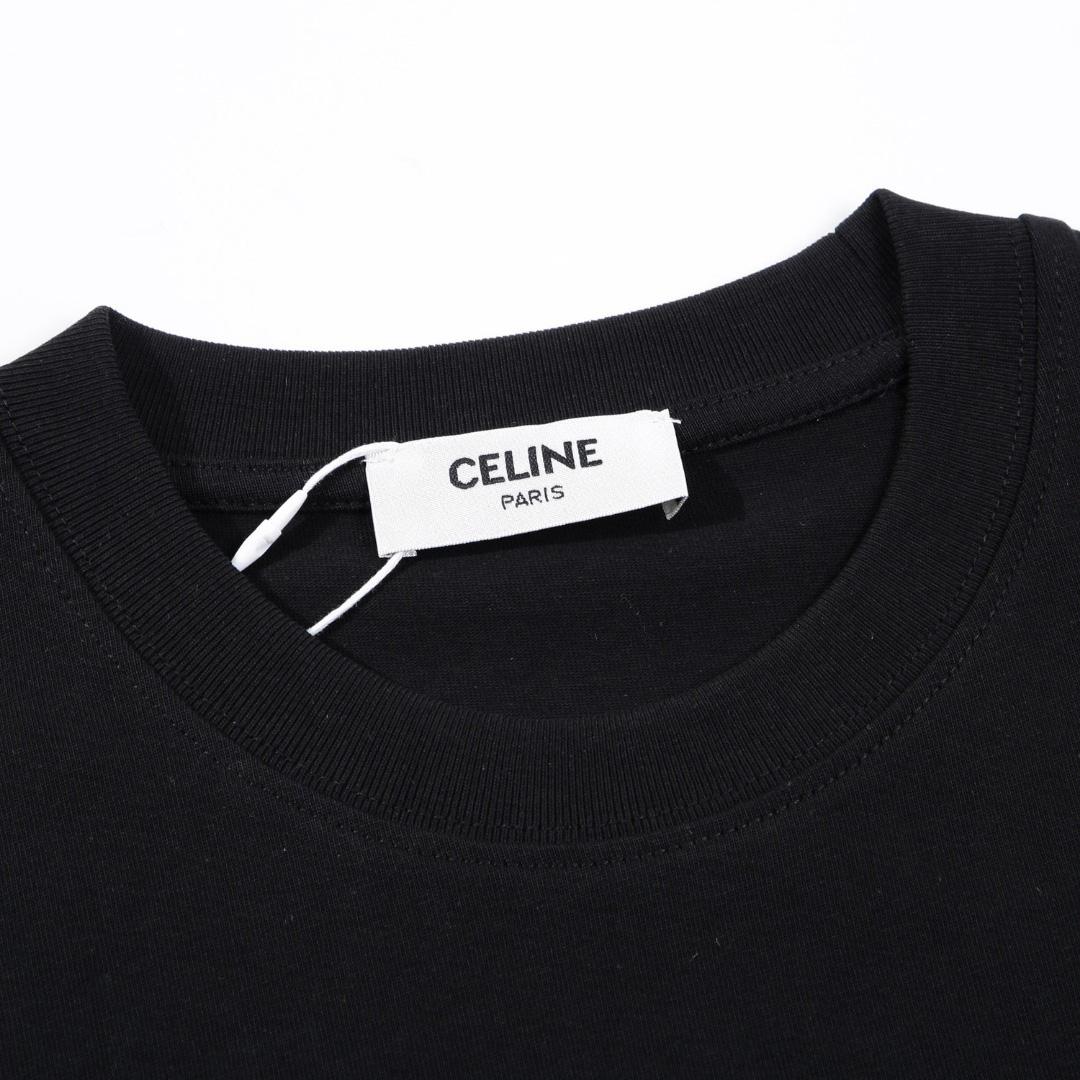 Celine T-Shirt In Cotton Jersey - DesignerGu