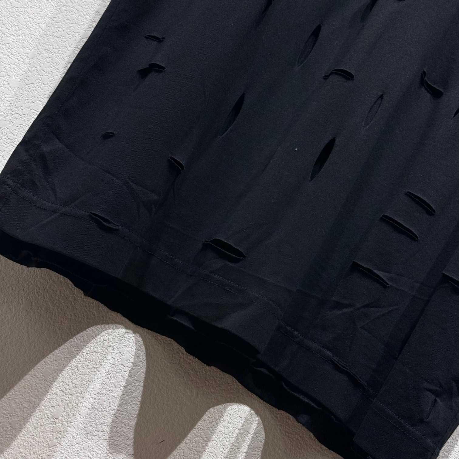 Givenchy Black Destroyed T-Shirt  - 