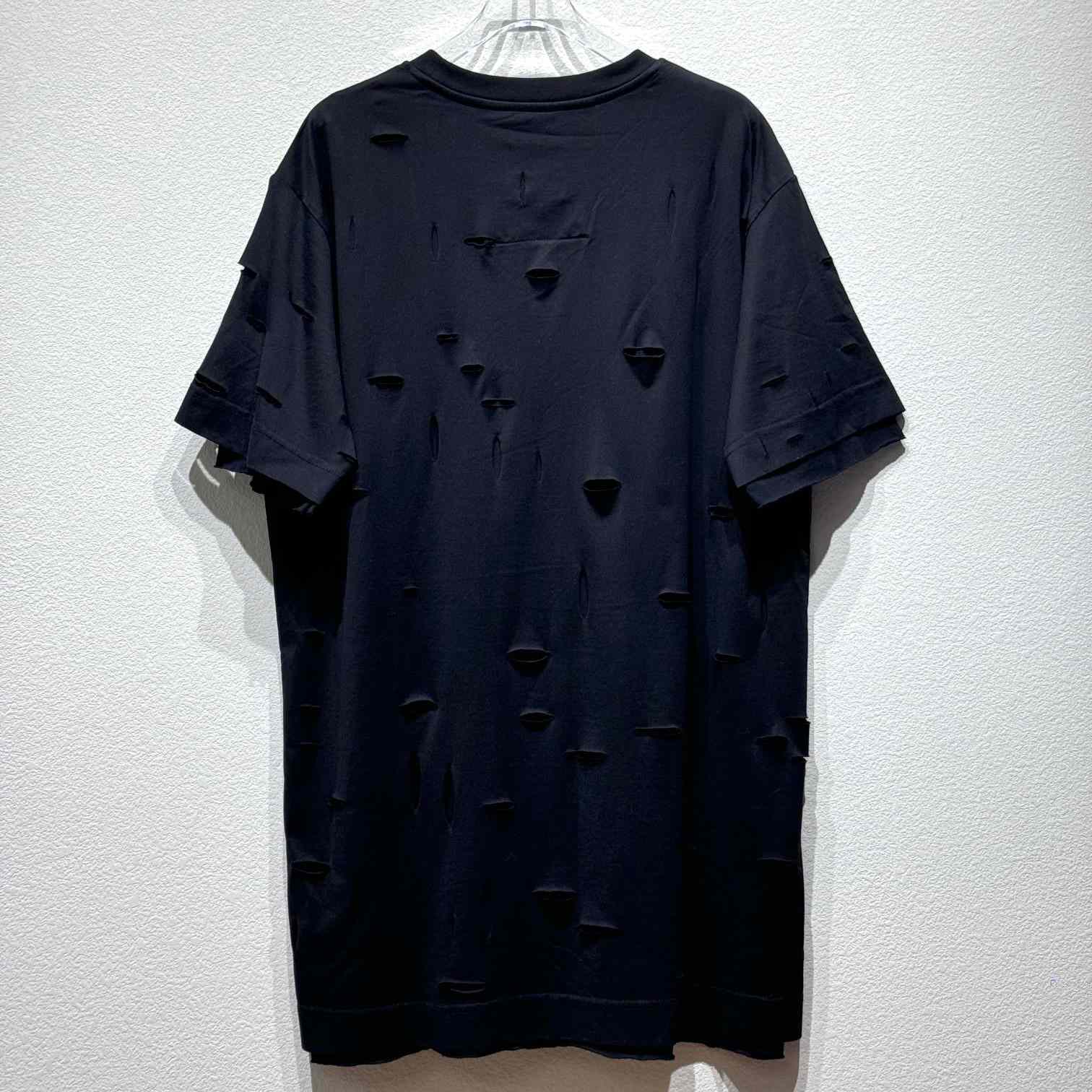 Givenchy Black Destroyed T-Shirt  - 