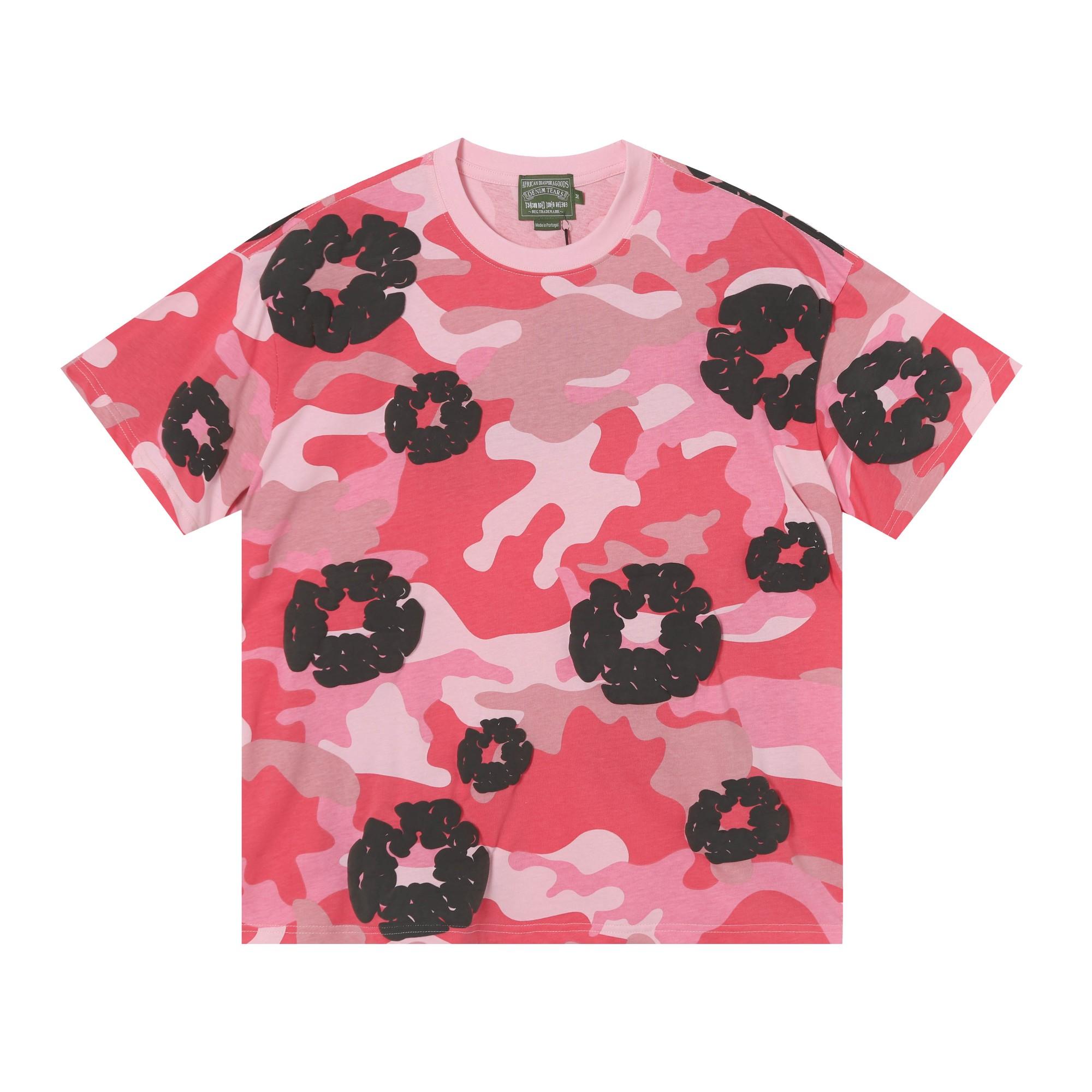 Denim Tears Camo Cotton T-shirt  - DesignerGu