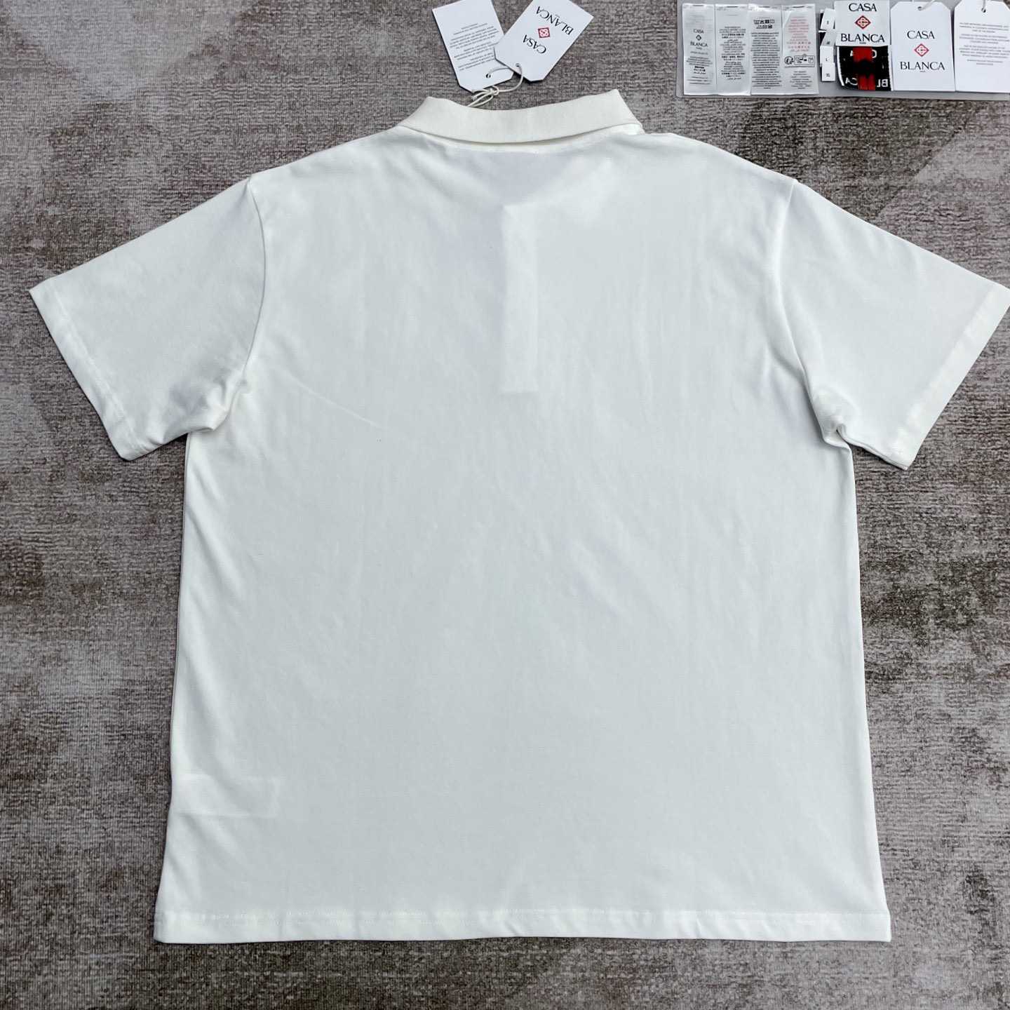 Casablanca Logo Piqué Polo Shirt   c1000 - DesignerGu