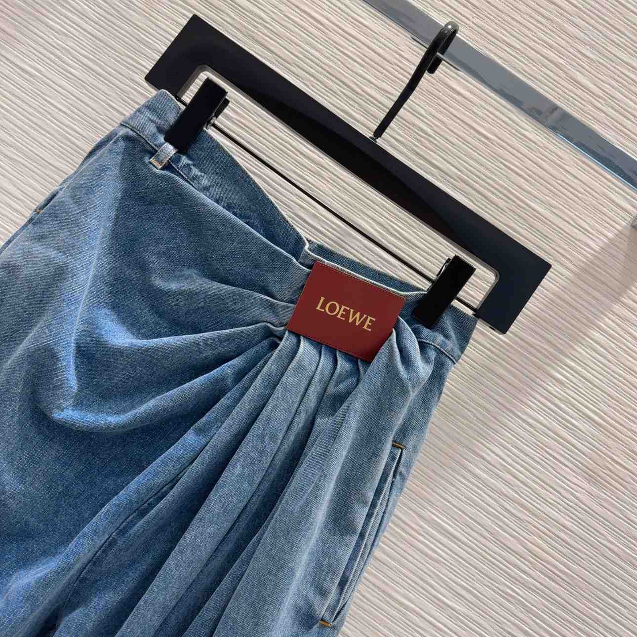 Loewe Draped Jeans In Denim - DesignerGu