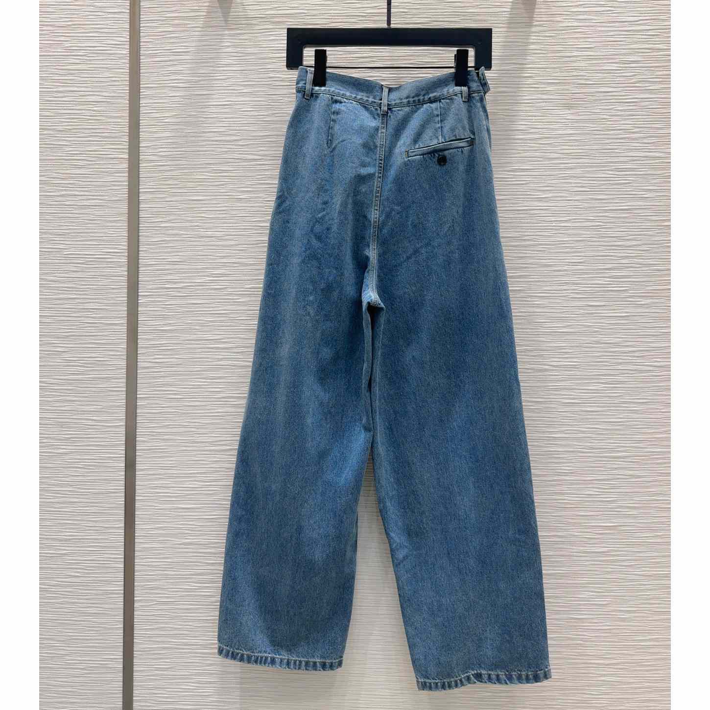 Loewe Draped Jeans In Denim - DesignerGu