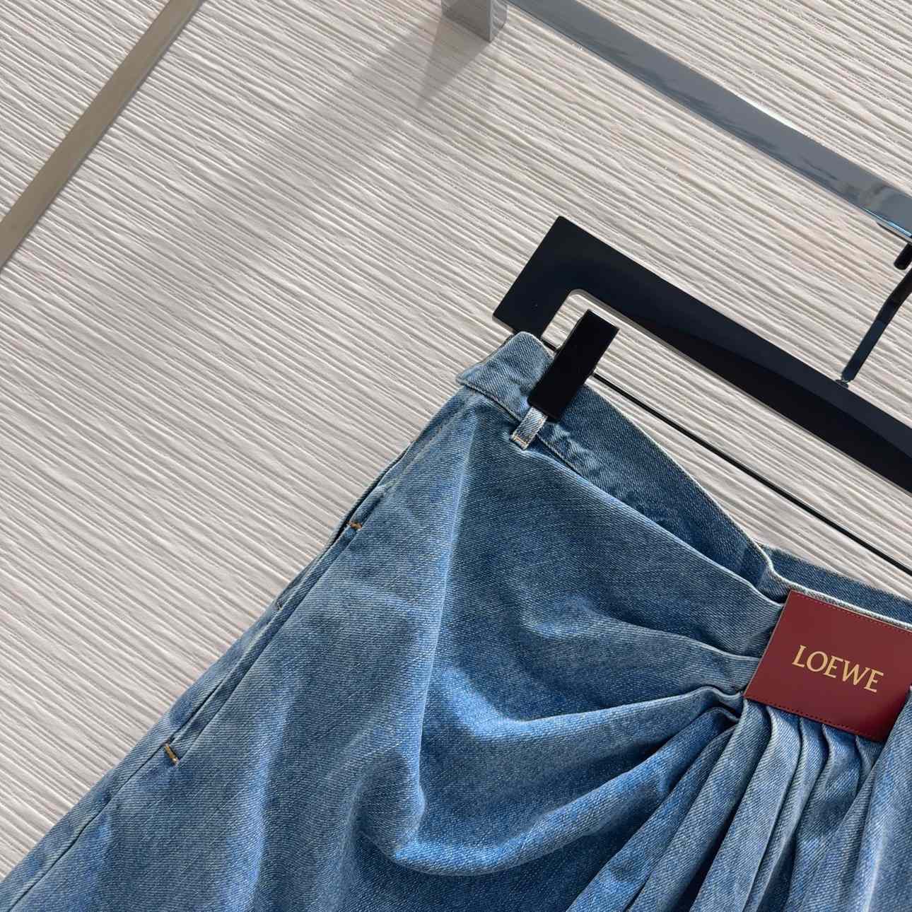 Loewe Draped Jeans In Denim - DesignerGu