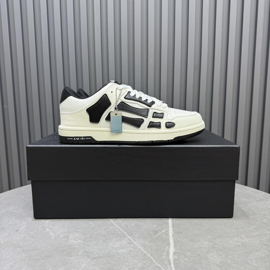 Amiri Skel-Top Low Sneaker White/Black - 