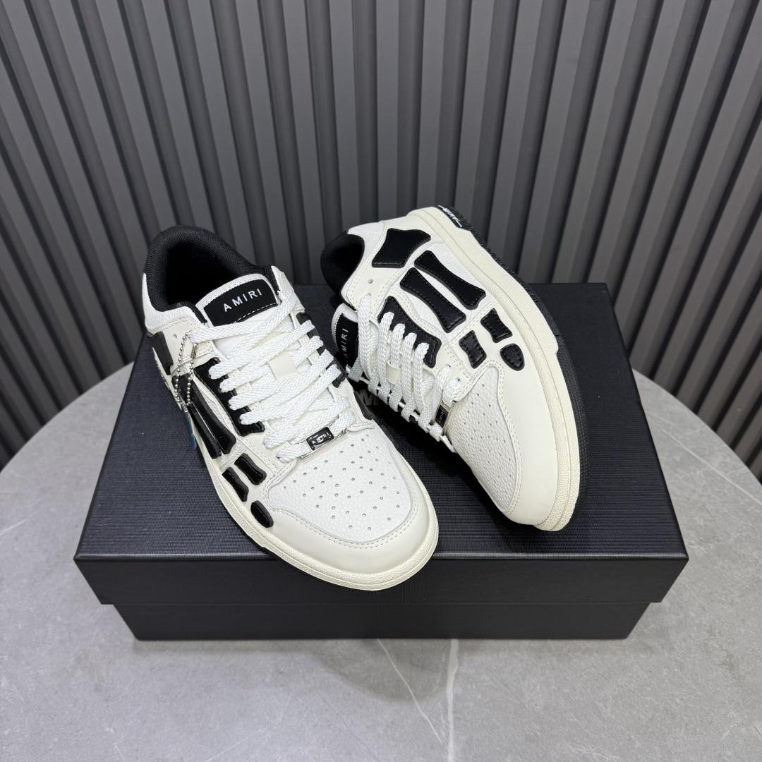 Amiri Skel-Top Low Sneaker White/Black - 