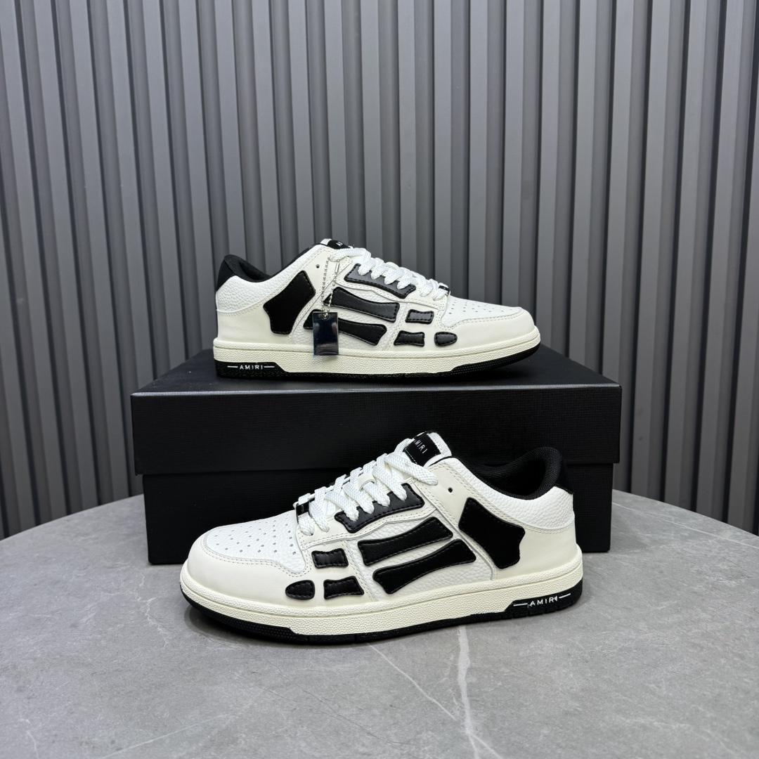 Amiri Skel-Top Low Sneaker White/Black - 