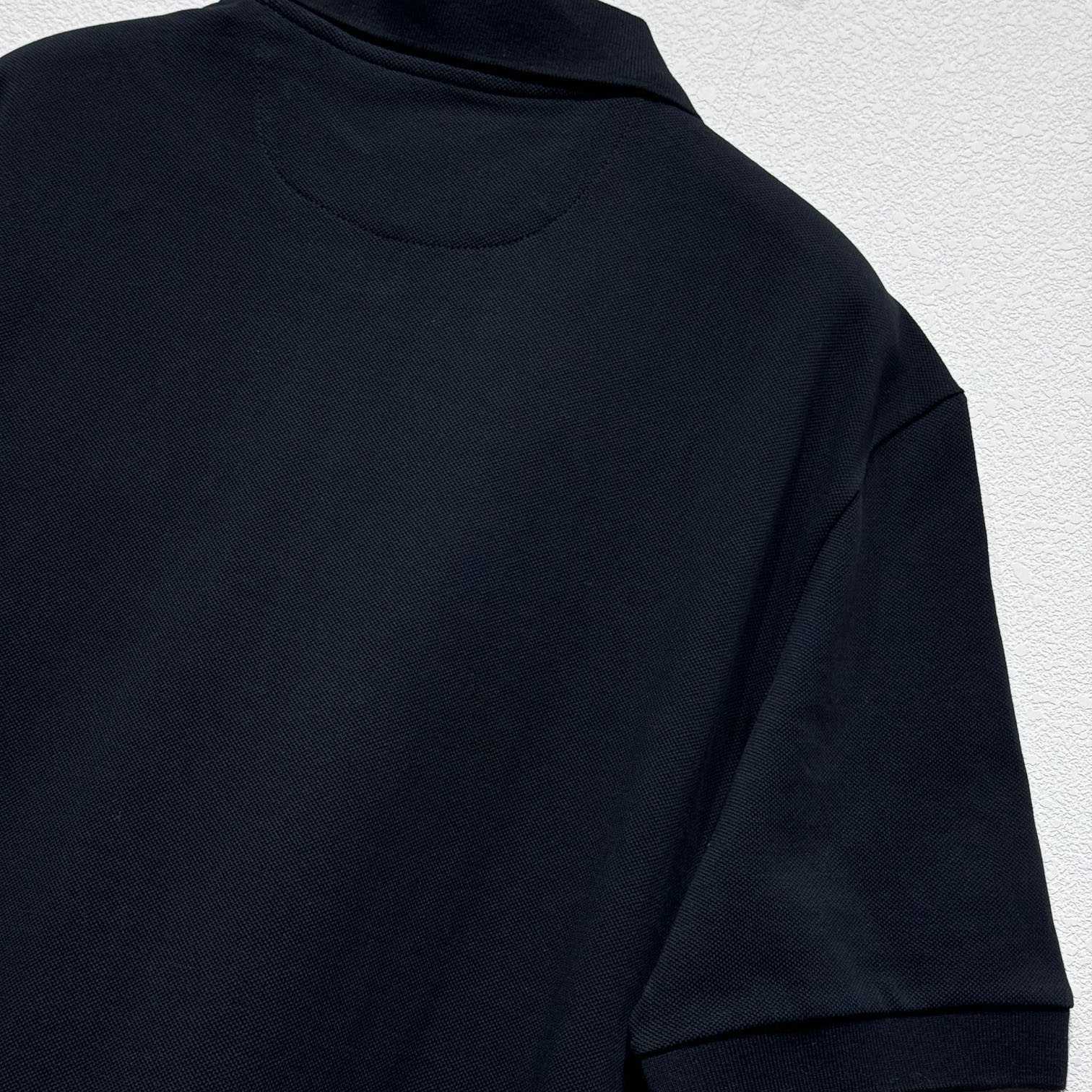 Fendi Black Cotton Polo Shirt - DesignerGu
