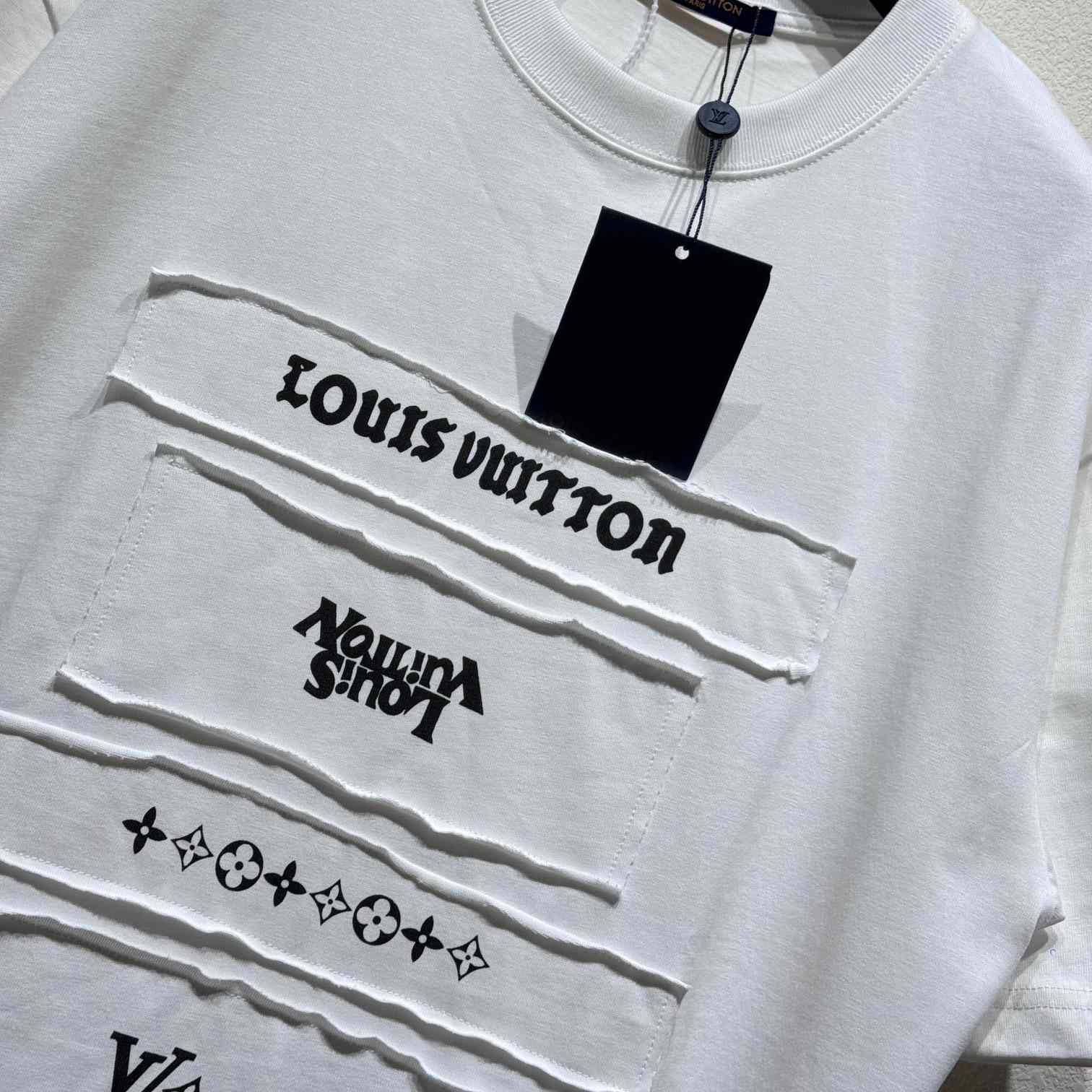 Louis Vuitton Short-Sleeved T-Shirt   - DesignerGu