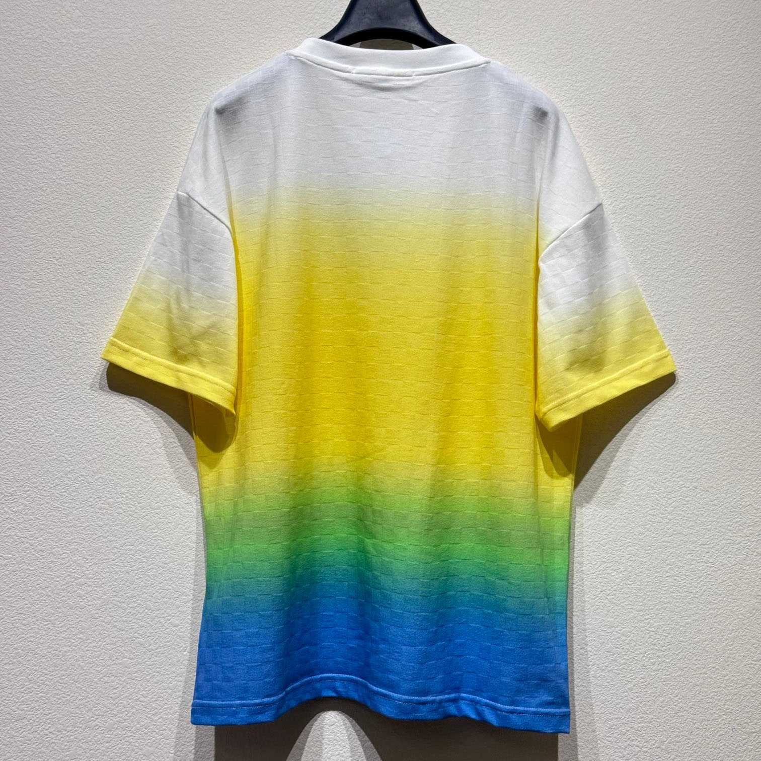 Louis Vuitton Damier Gradient Jacquard Cotton T-Shirt   - DesignerGu