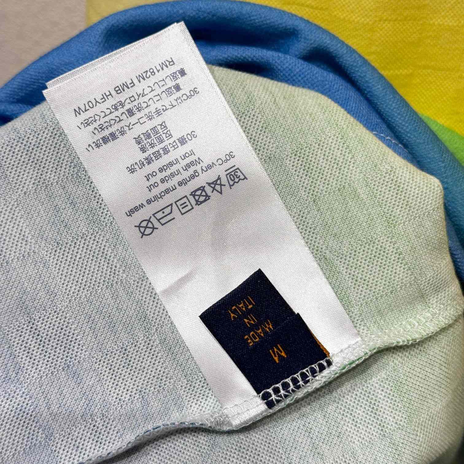 Louis Vuitton Damier Gradient Jacquard Cotton T-Shirt   - DesignerGu