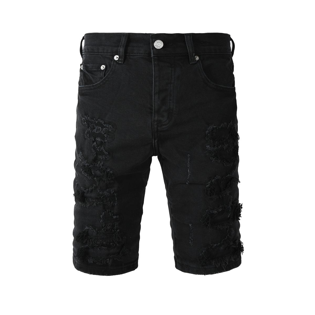 Purple-Brand Denim Shorts    5108 - DesignerGu